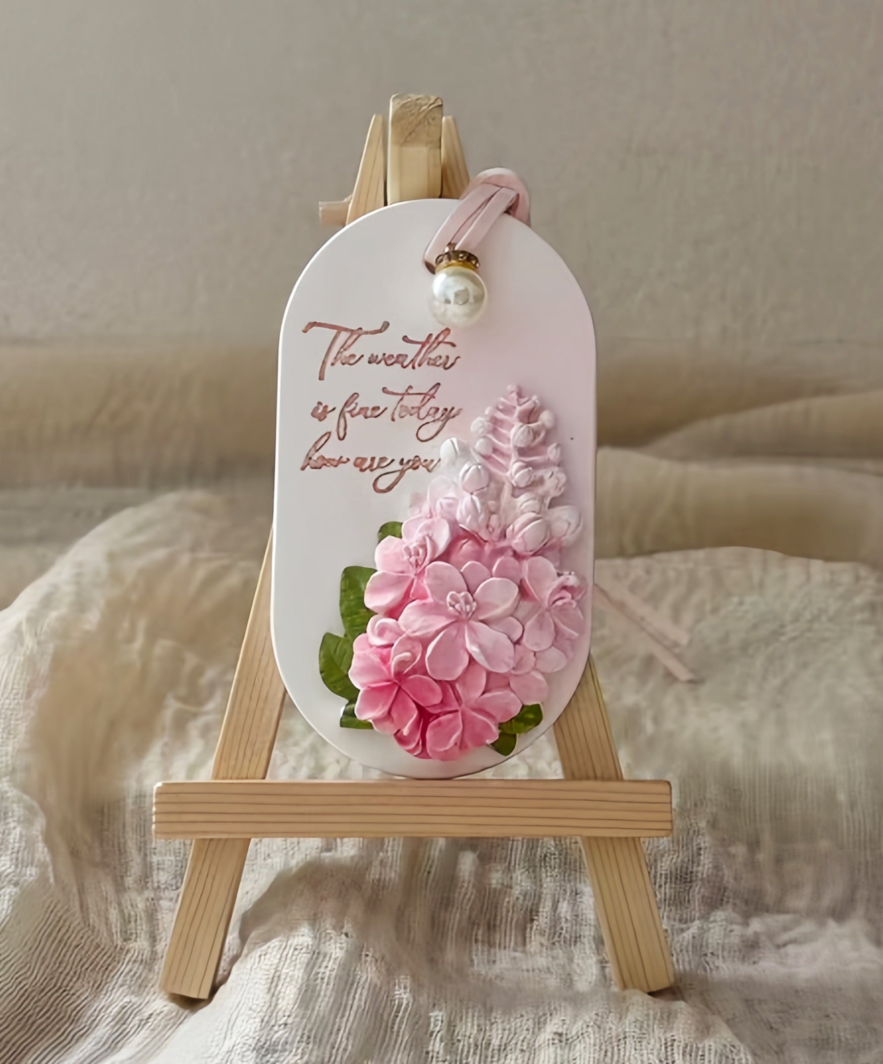 🌸Aroma Stone – Pink Hydrangea Bloom
