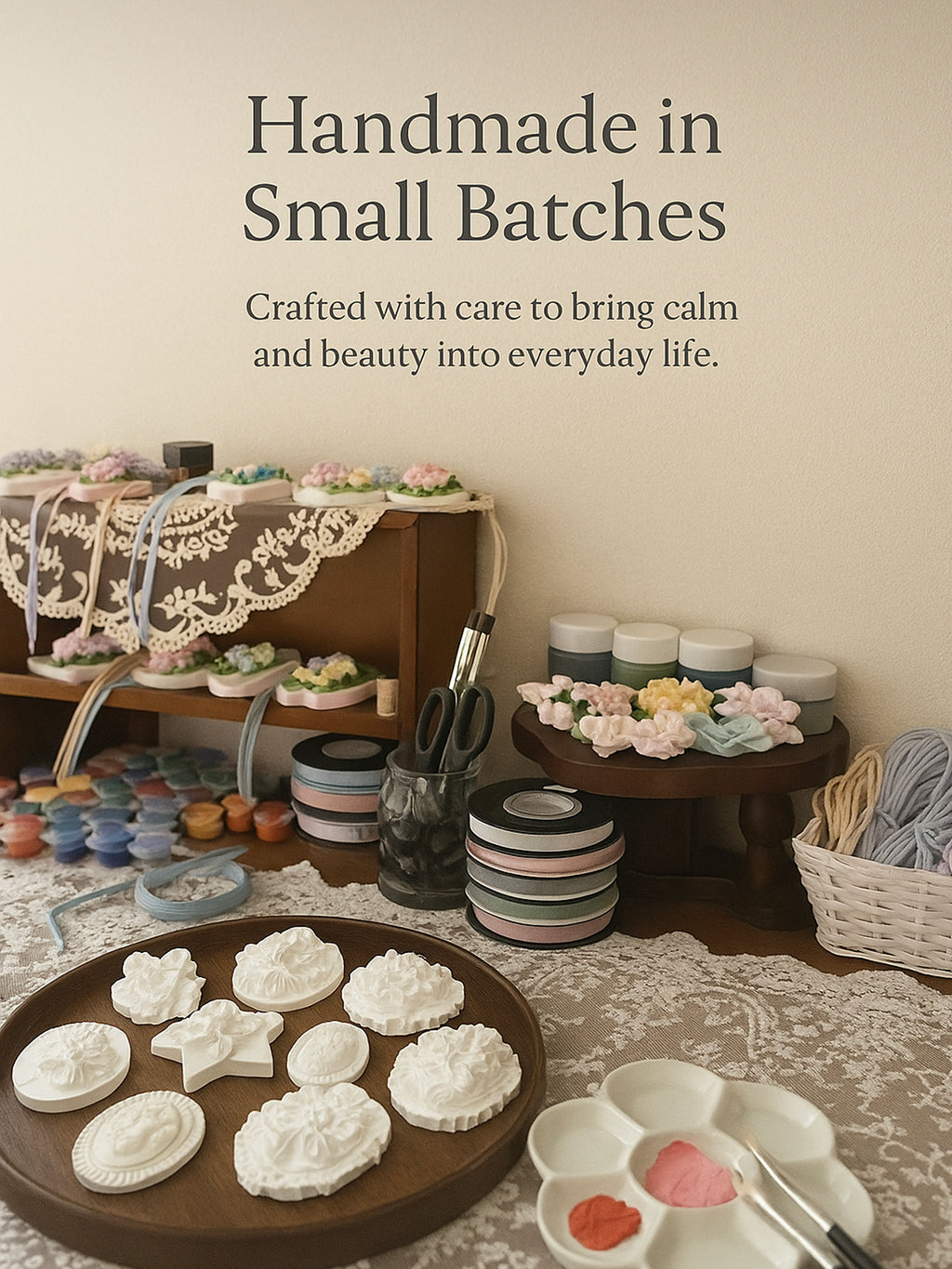 🌸Aroma Stone – Floral Wreath Bloom