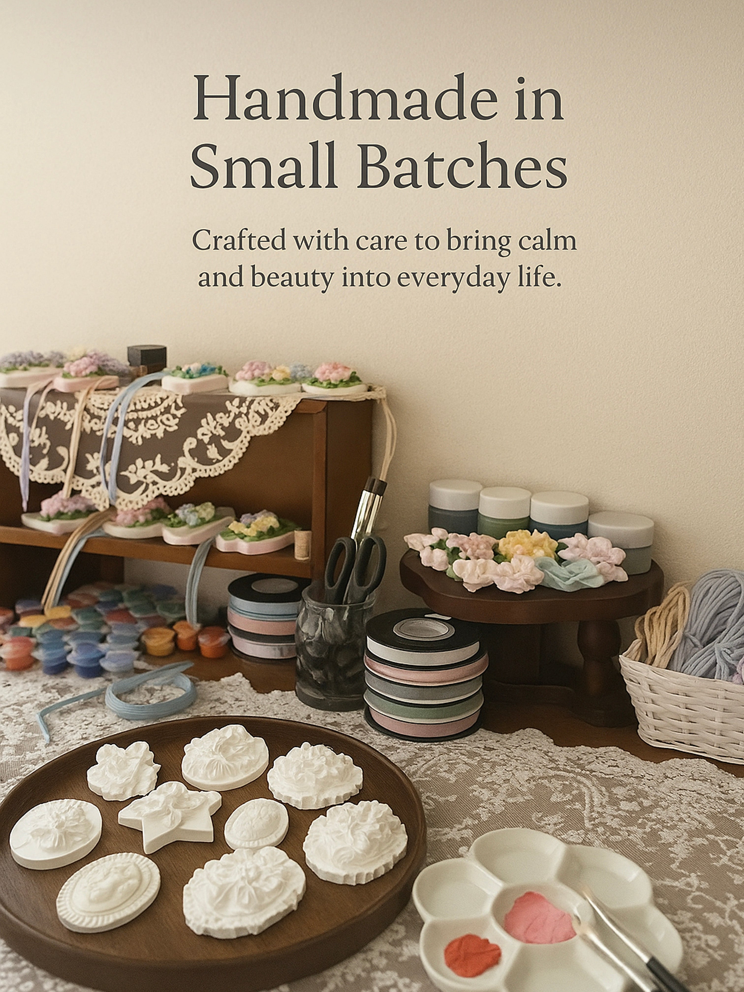 🌸Aroma Stone – Floral Wreath Bloom